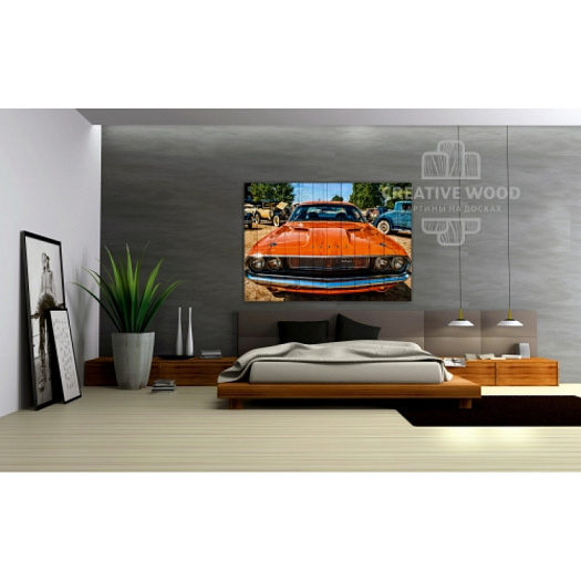 Картины в интерьере артикул AUTO - 17 Додж ретро, AUTO, Creative Wood